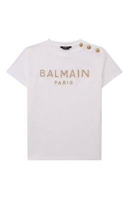 Balmain: Хлопковая футболка 