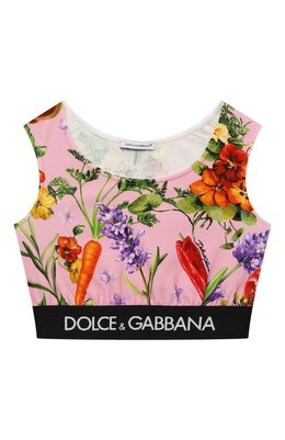 Dolce & Gabbana: Хлопковый топ 