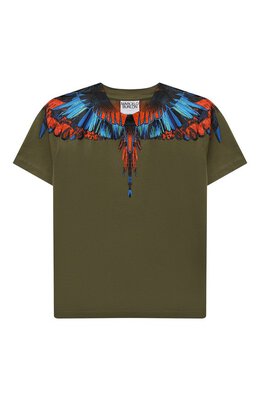 Marcelo Burlon Kids of Milan: Хлопковая футболка