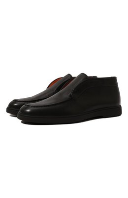 Santoni: Чёрные ботинки  Yalta