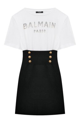 Balmain: Хлопковое платье 