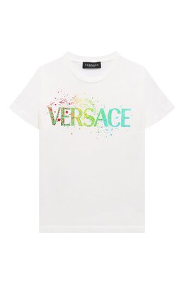 Versace: Хлопковая футболка 