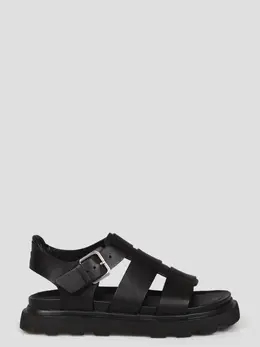 UGG: Чёрные сандалии 