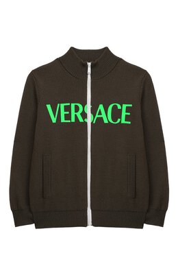 Versace: Кардиган из шерсти 