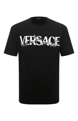 Versace: Хлопковая футболка 