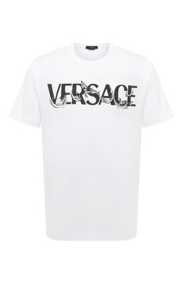 Versace: Хлопковая футболка 