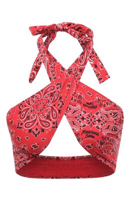Moschino: Красный топ 