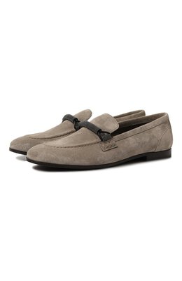 Brunello Cucinelli: Серые лоферы 