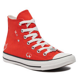 Converse: Красные кеды Chuck Taylor All Star