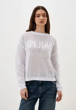 Pepe Jeans: Белый свитер