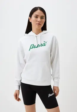 PUMA: Белая толстовка 