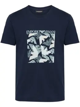 Emporio Armani: Футболка с принтом