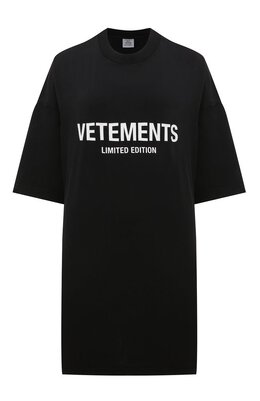 VETEMENTS: Хлопковая футболка 