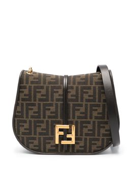 FENDI: Коричневая сумка  FF