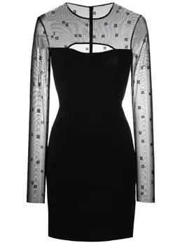 Givenchy: Короткое платье  Cut Out