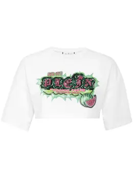 Philipp Plein: Белая футболка 