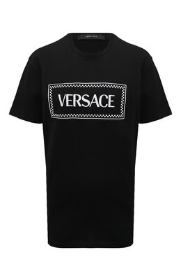 Versace: Хлопковая футболка 