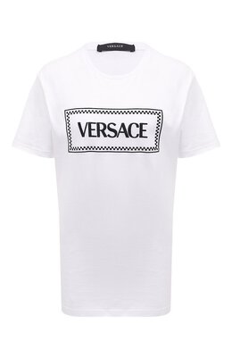 Versace: Хлопковая футболка 