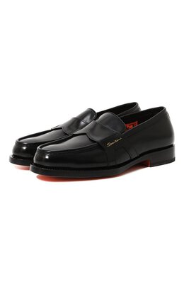 Santoni: Чёрные туфли 