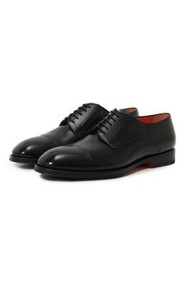 Santoni: Чёрные туфли 