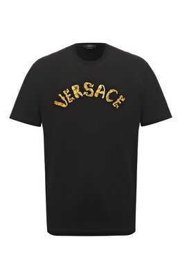 Versace: Хлопковая футболка 