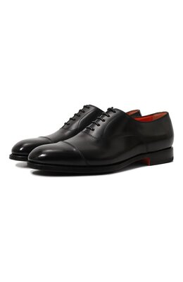 Santoni: Чёрные туфли 