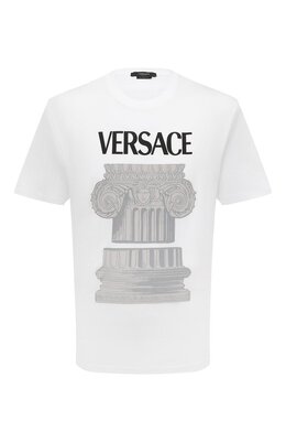 Versace: Хлопковая футболка 