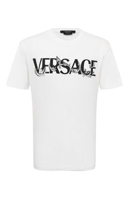 Versace: Хлопковая футболка 