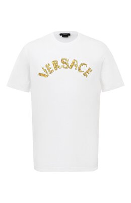 Versace: Хлопковая футболка 