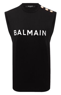 Balmain: Хлопковая майка 