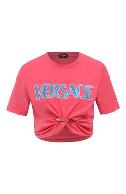 Versace: Хлопковая футболка 