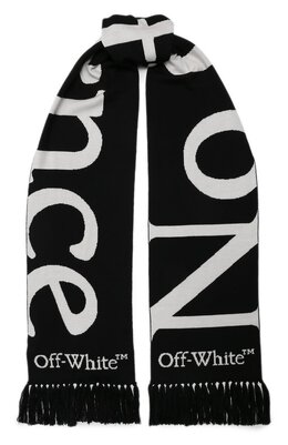 Off-White: Чёрный шарф 