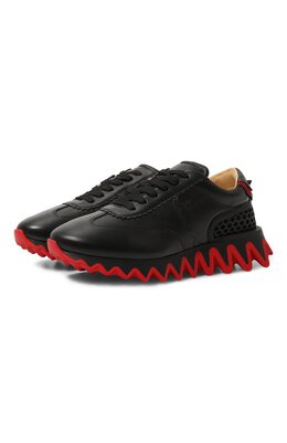 Christian Louboutin: Чёрные кроссовки  Loubishark