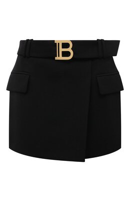 Balmain: Юбка из шерсти 