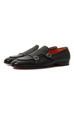 Santoni: Чёрные туфли 