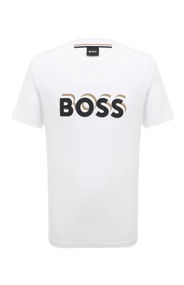 BOSS: Хлопковая футболка 