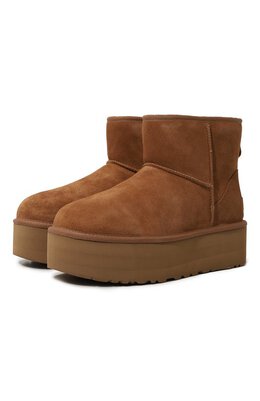 UGG: Коричневые ботинки  Classic Mini