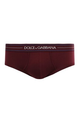 Dolce & Gabbana: Бордовые трусы 