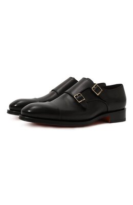 Santoni: Чёрные туфли 