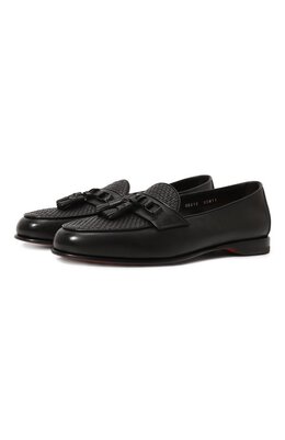 Santoni: Чёрные туфли 