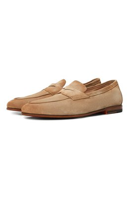 Santoni: Бежевые туфли 