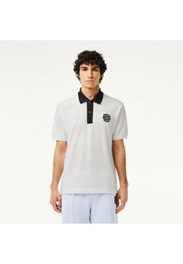 Lacoste: Белое поло 