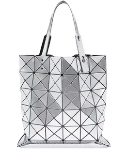 Bao Bao Issey Miyake: Серебристая сумка-шоппер 