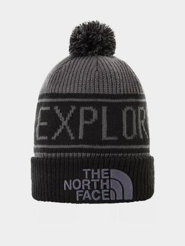 The North Face: Серая шапка 