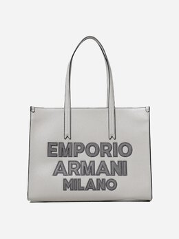 Emporio Armani: Бежевая сумка 