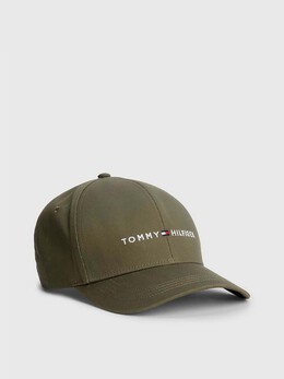 Tommy Hilfiger: Кепка цвета хаки 