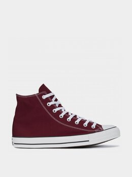 CONVERSE: Бордовые кеды  Chuck Taylor All Star Hi