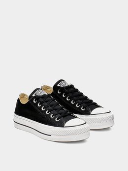 CONVERSE: Чёрные кеды  Chuck Taylor All Star Lift