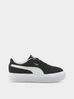 PUMA: Чёрные кеды  Suede Mayu