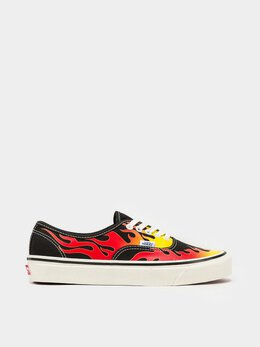 Vans: Чёрные кеды  Authentic 44 DX